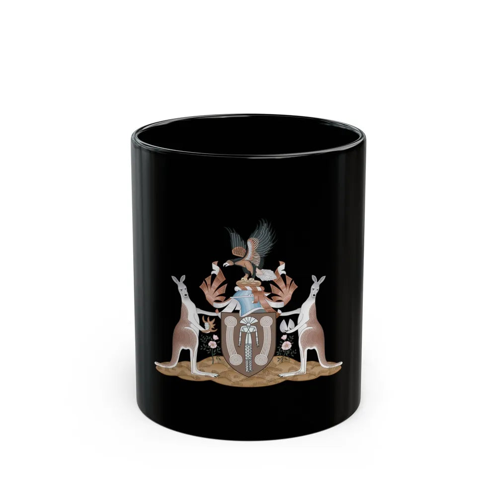 Coat of arms of the Northern Territory - Black Coffee Mug-11oz-Go Mug Yourself