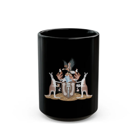 Coat of arms of the Northern Territory - Black Coffee Mug-15oz-Go Mug Yourself