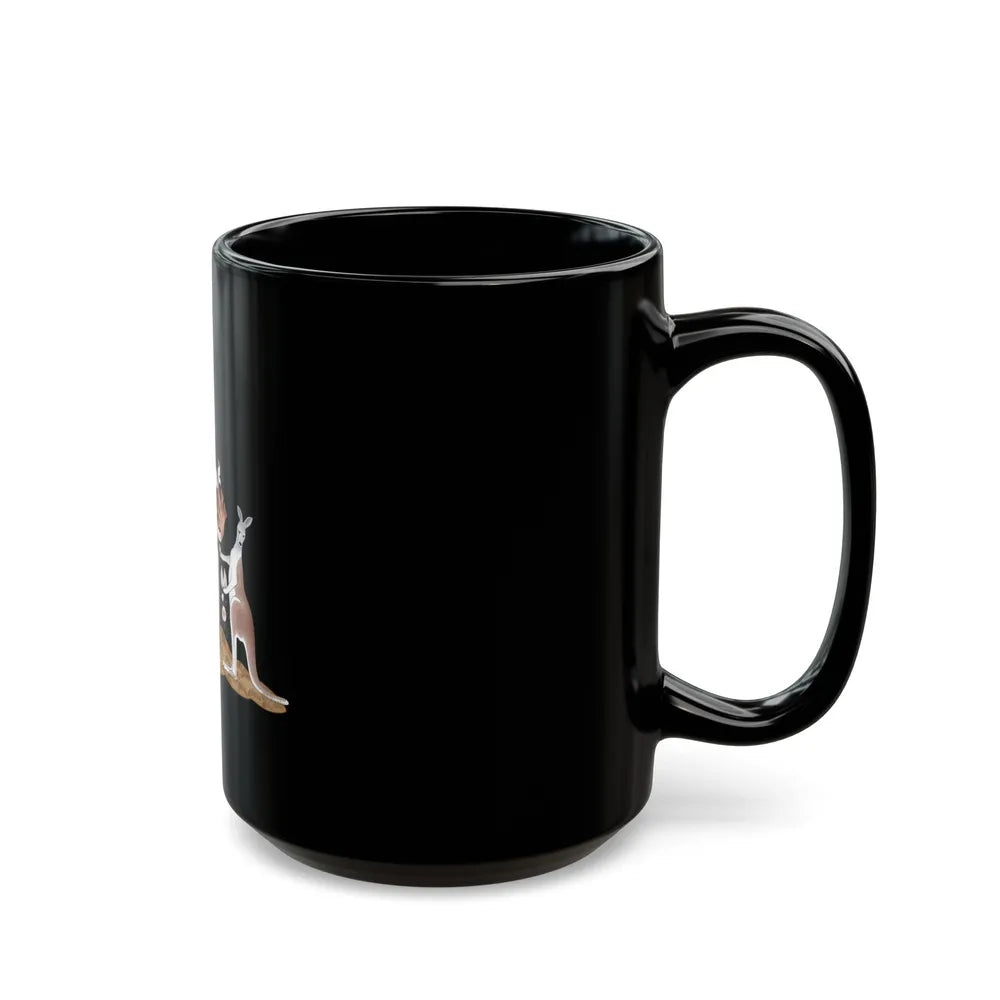 Coat of arms of the Northern Territory - Black Coffee Mug-Go Mug Yourself