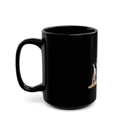 Coat of arms of the Northern Territory - Black Coffee Mug-Go Mug Yourself