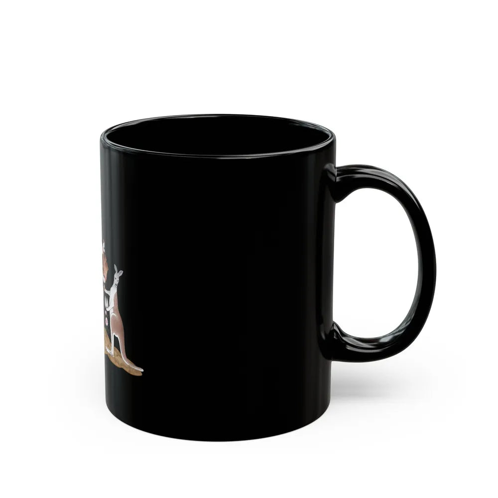 Coat of arms of the Northern Territory - Black Coffee Mug-Go Mug Yourself