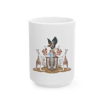 Coat of arms of the Northern Territory - White Coffee Mug 15oz - Go Mug Yourself