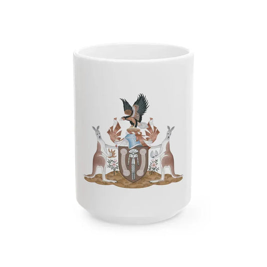 Coat of arms of the Northern Territory - White Coffee Mug 15oz - Go Mug Yourself