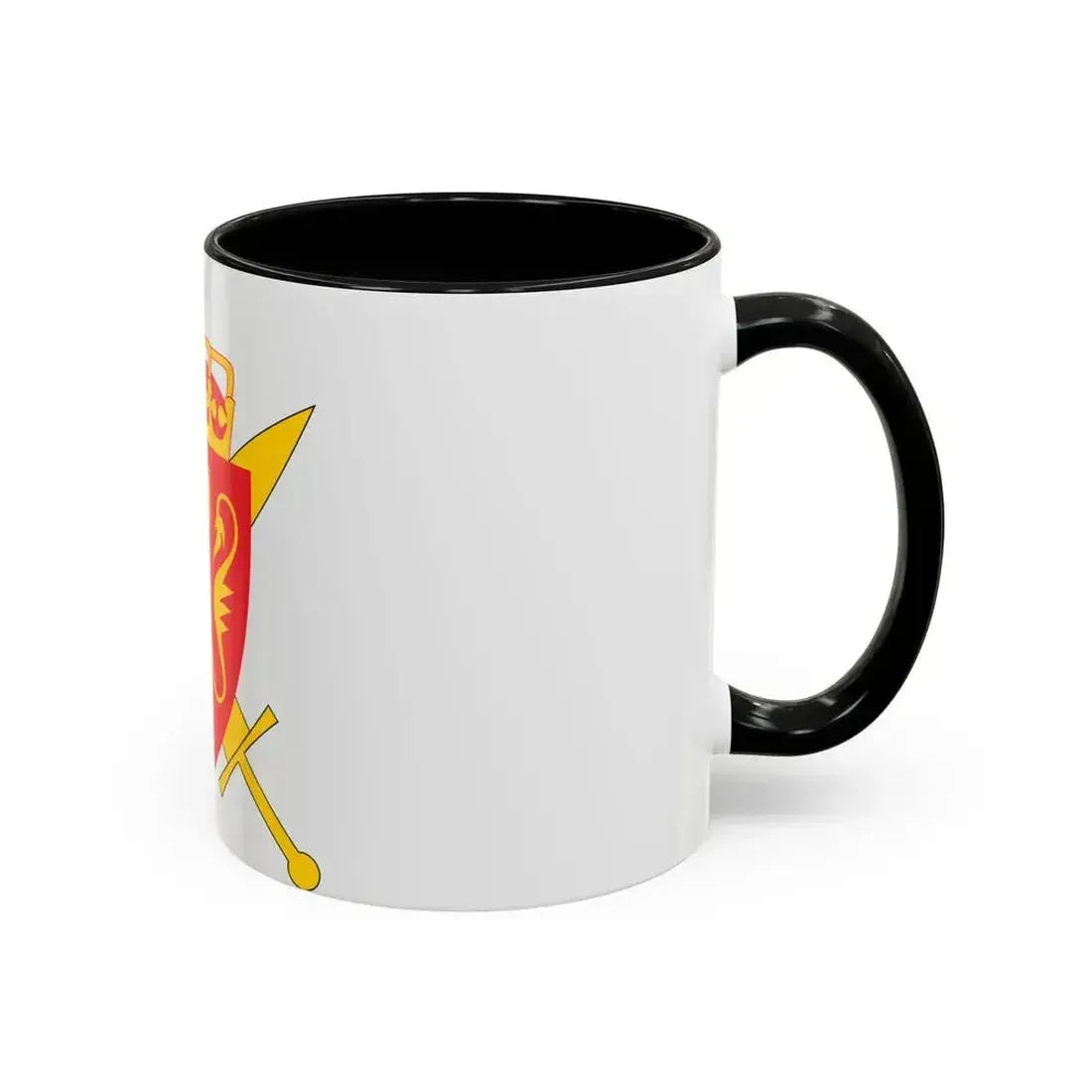 Coat of arms of the Norwegian Armed Forces - Accent Coffee Mug - Go Mug Yourself