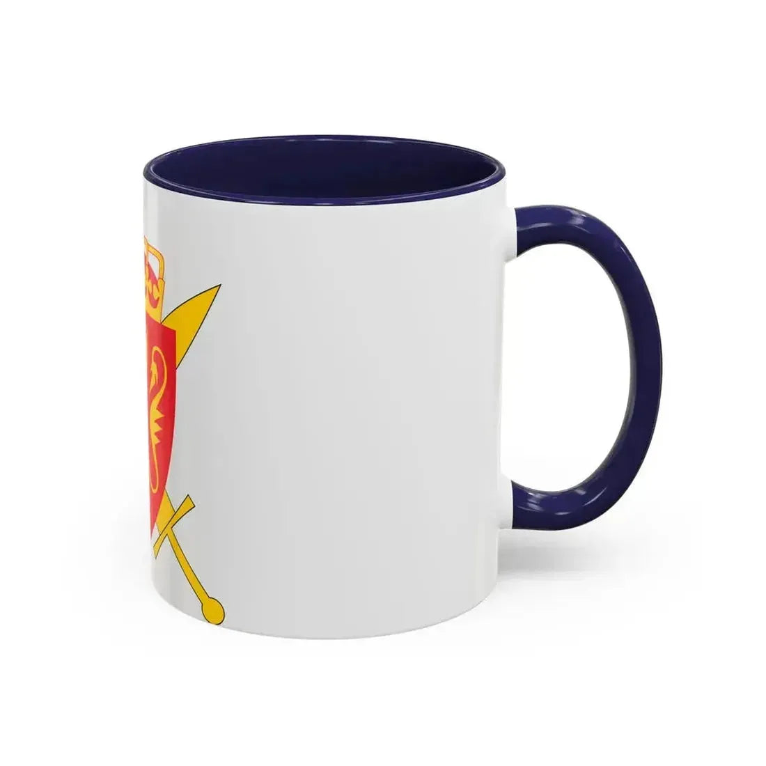 Coat of arms of the Norwegian Armed Forces - Accent Coffee Mug - Go Mug Yourself