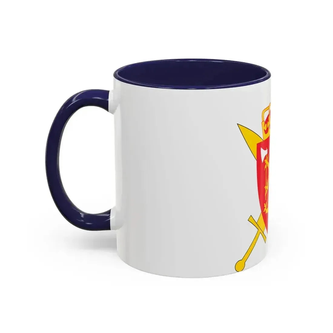 Coat of arms of the Norwegian Armed Forces - Accent Coffee Mug - Go Mug Yourself