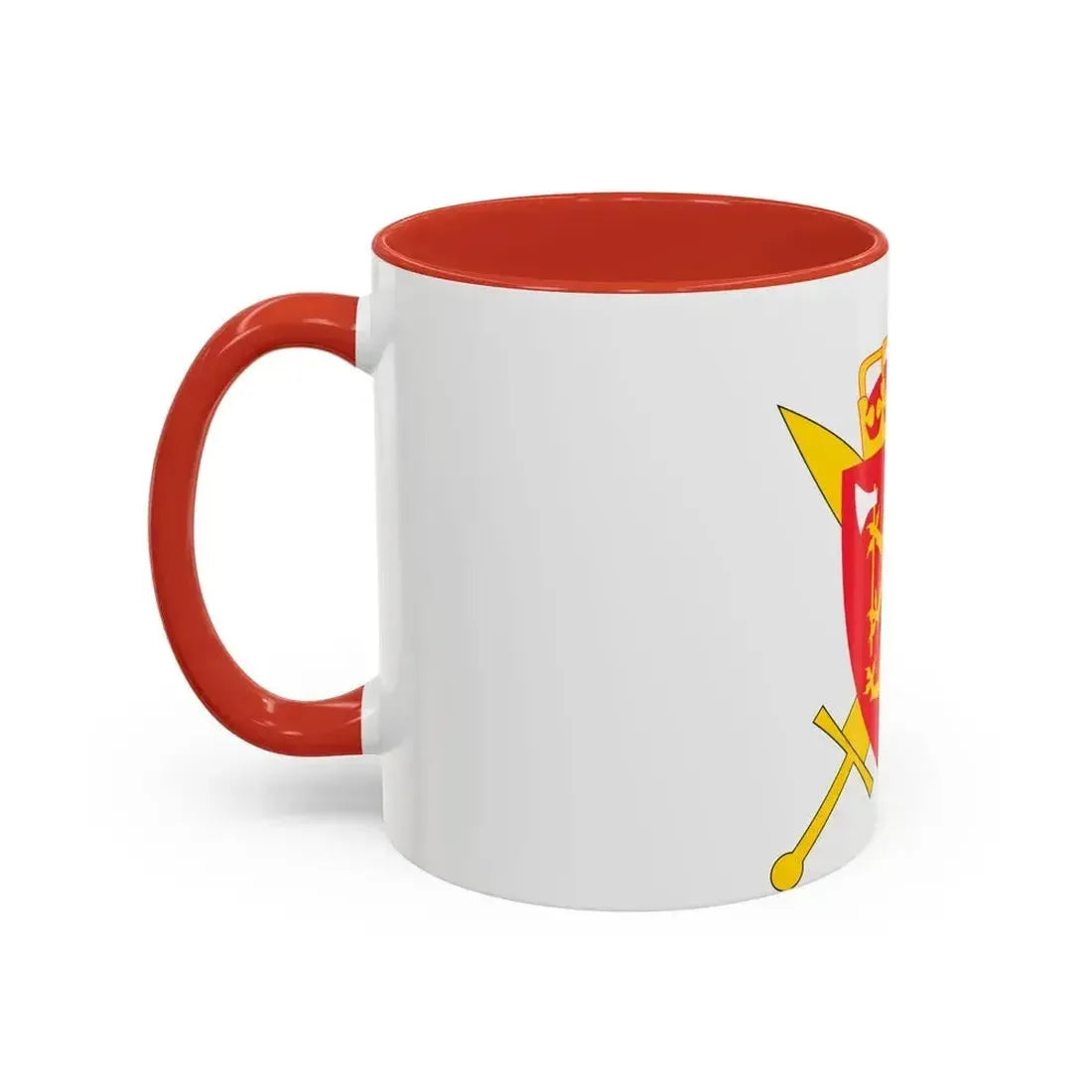 Coat of arms of the Norwegian Armed Forces - Accent Coffee Mug - Go Mug Yourself