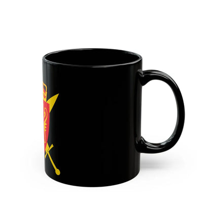 Coat of arms of the Norwegian Armed Forces - Black Coffee Mug-Go Mug Yourself