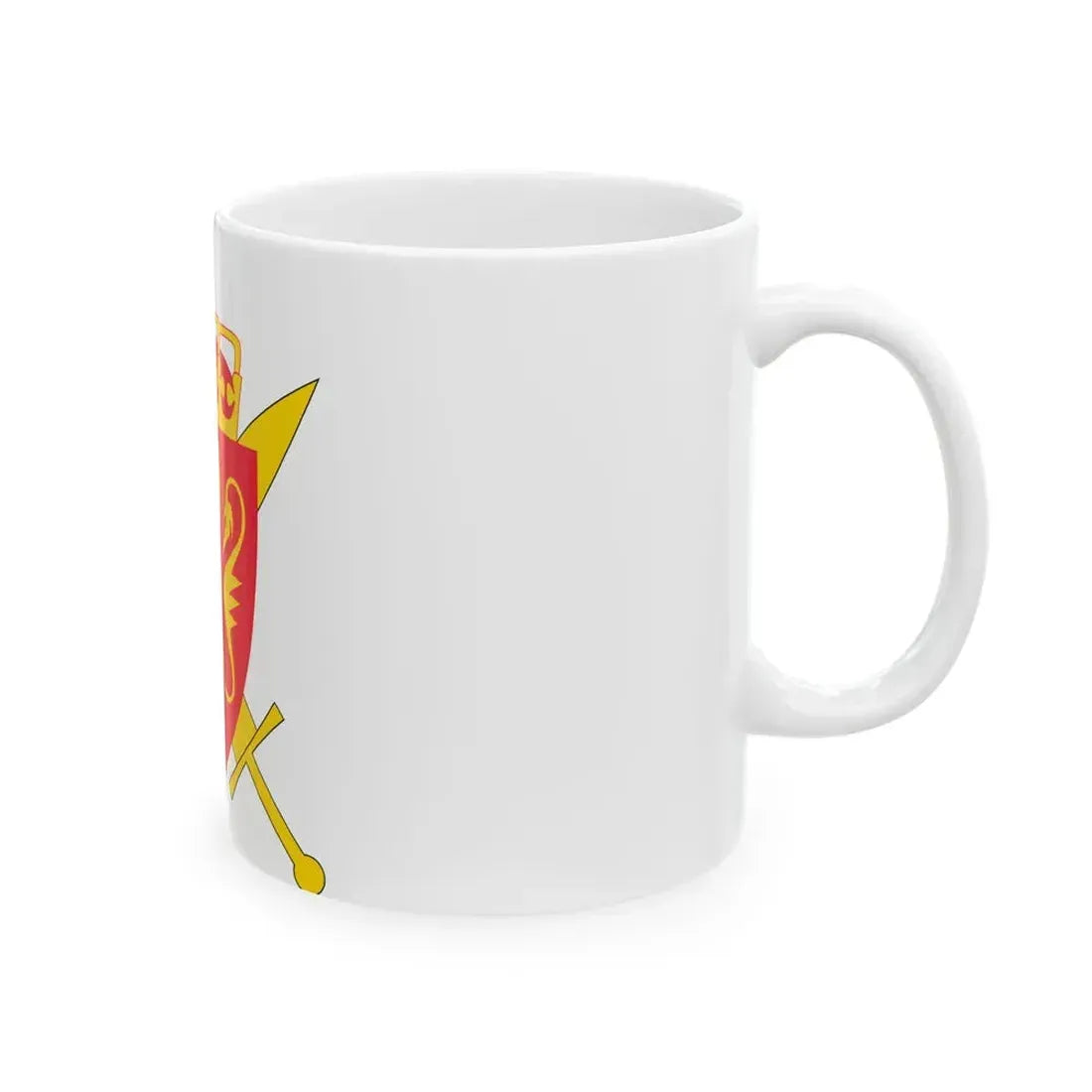 Coat of arms of the Norwegian Armed Forces - White Coffee Mug - Go Mug Yourself