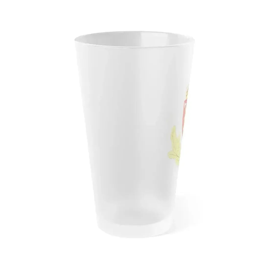 Coat of arms of the Norwegian Border Police - Frosted Pint Glass 16oz - Go Mug Yourself