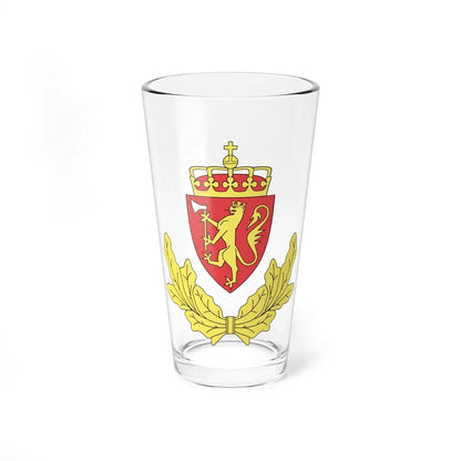 Coat of arms of the Norwegian Border Police - Pint Glass 16oz-16oz-Go Mug Yourself