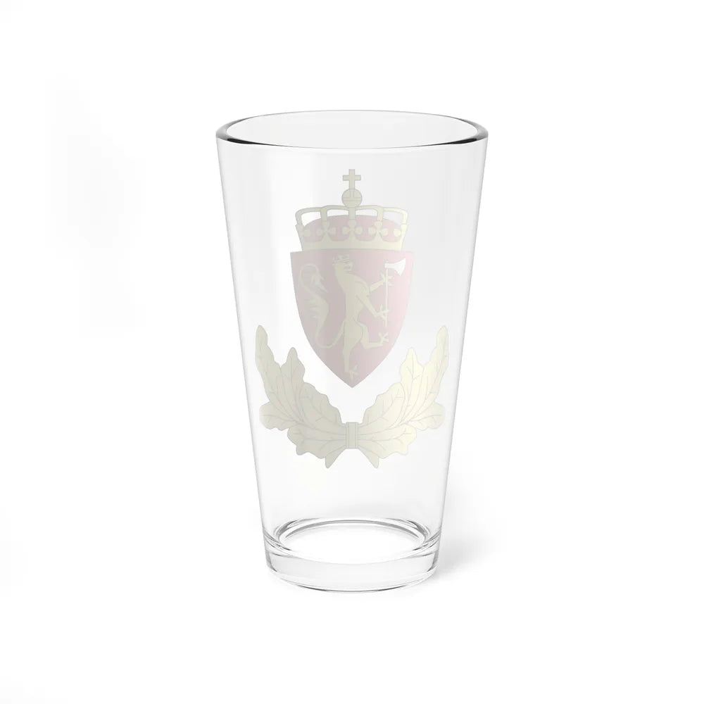 Coat of arms of the Norwegian Border Police - Pint Glass 16oz-Go Mug Yourself