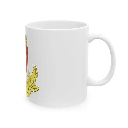 Coat of arms of the Norwegian Border Police - White Coffee Mug - Go Mug Yourself