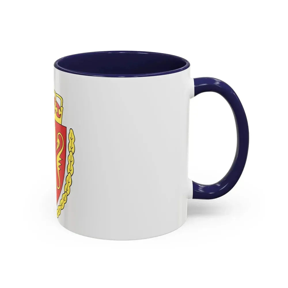 Coat of arms of the Norwegian Customs Service - Accent Coffee Mug - Go Mug Yourself