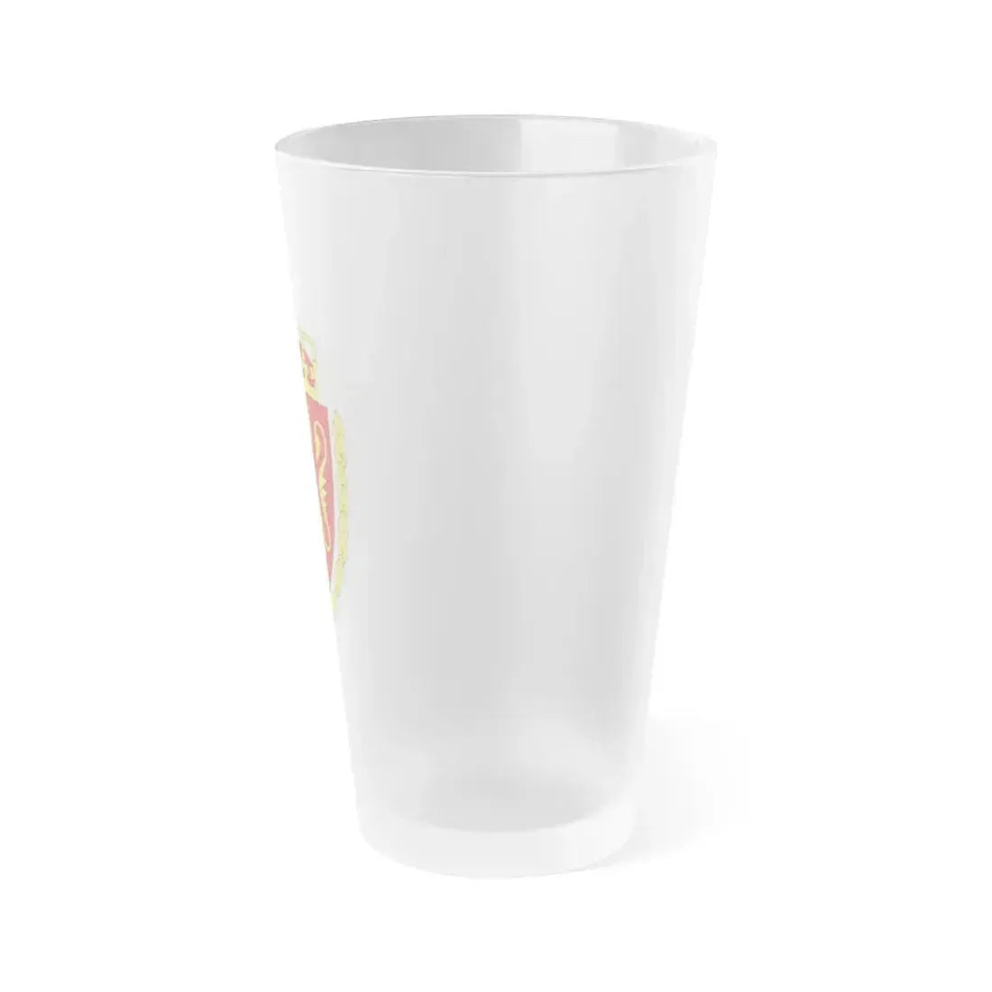 Coat of arms of the Norwegian Customs Service - Frosted Pint Glass 16oz - Go Mug Yourself