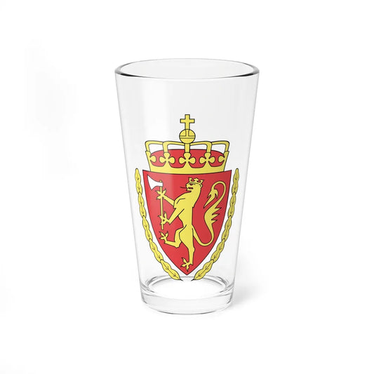 Coat of arms of the Norwegian Customs Service - Pint Glass 16oz-16oz-Go Mug Yourself