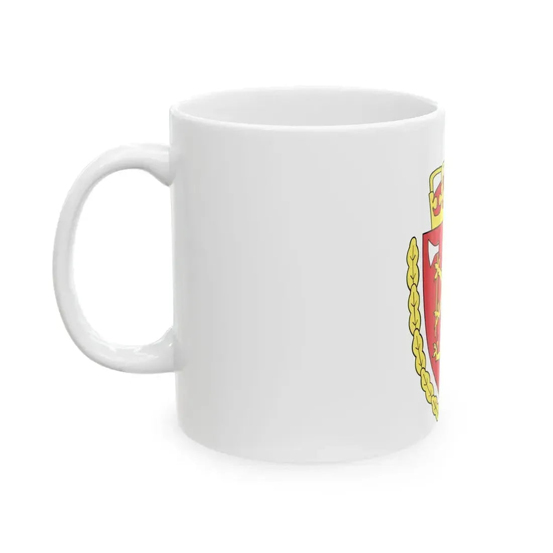 Coat of arms of the Norwegian Customs Service - White Coffee Mug - Go Mug Yourself