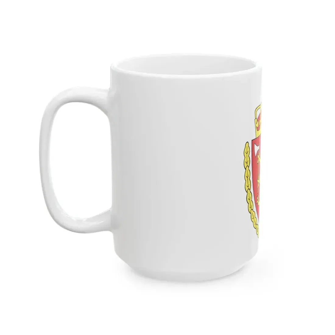 Coat of arms of the Norwegian Customs Service - White Coffee Mug - Go Mug Yourself