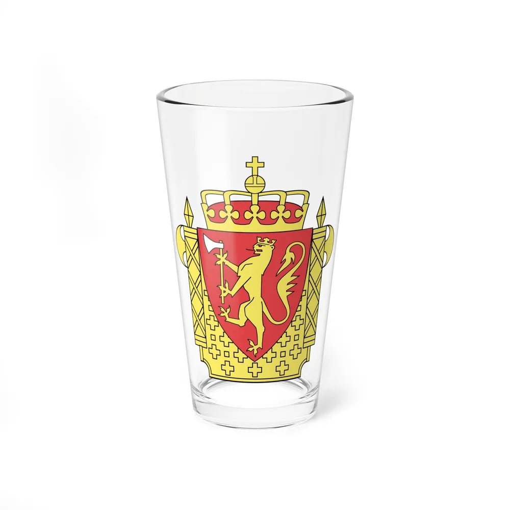 Coat of arms of the Norwegian Police Service - Pint Glass 16oz-16oz-Go Mug Yourself