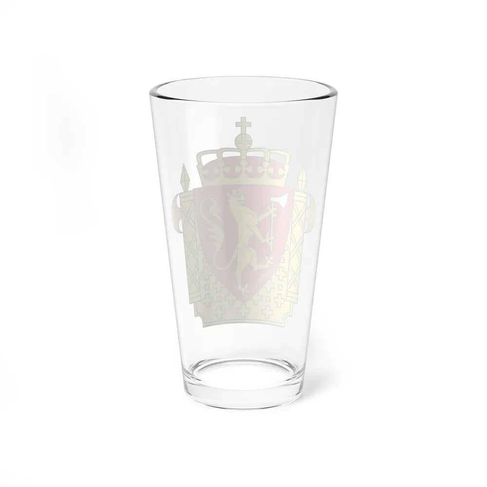 Coat of arms of the Norwegian Police Service - Pint Glass 16oz-Go Mug Yourself