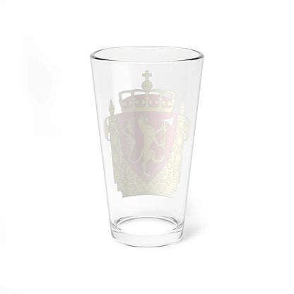 Coat of arms of the Norwegian Police Service - Pint Glass 16oz-Go Mug Yourself