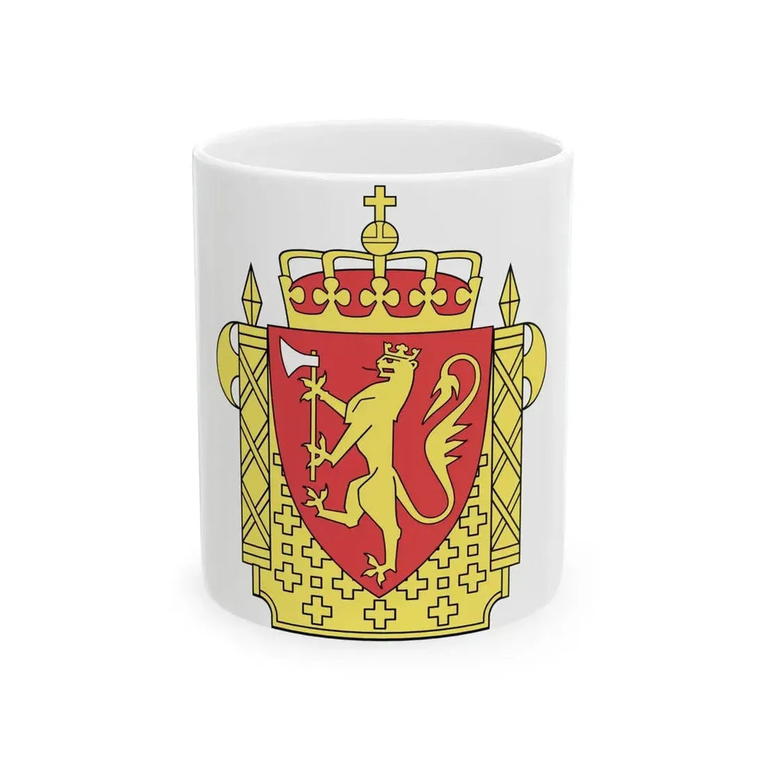 Coat of arms of the Norwegian Police Service - White Coffee Mug 11oz - Go Mug Yourself