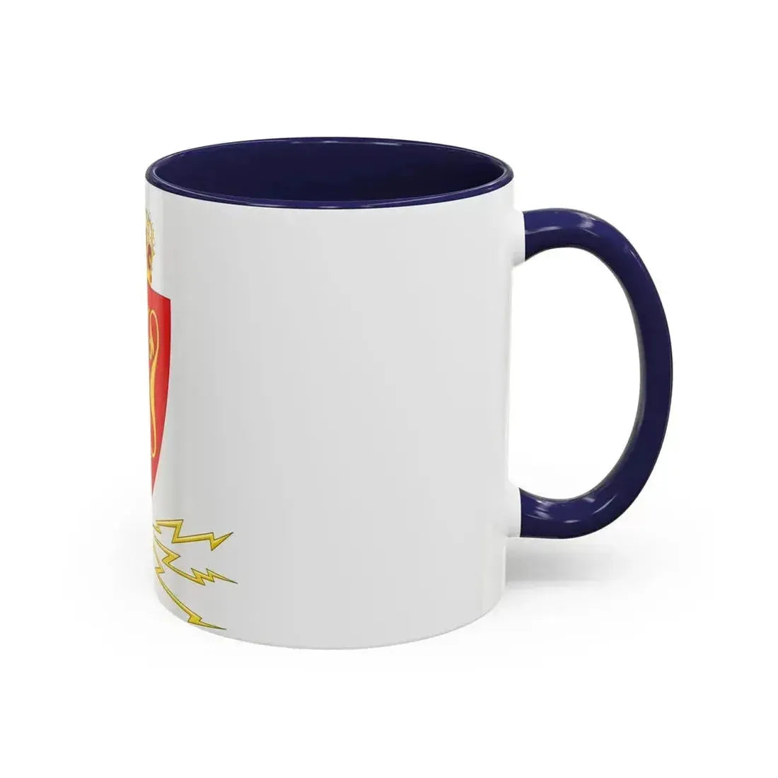 Coat of arms of the Norwegian Telegraph Administration - Accent Coffee Mug - Go Mug Yourself