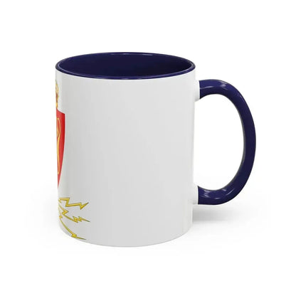 Coat of arms of the Norwegian Telegraph Administration - Accent Coffee Mug - Go Mug Yourself