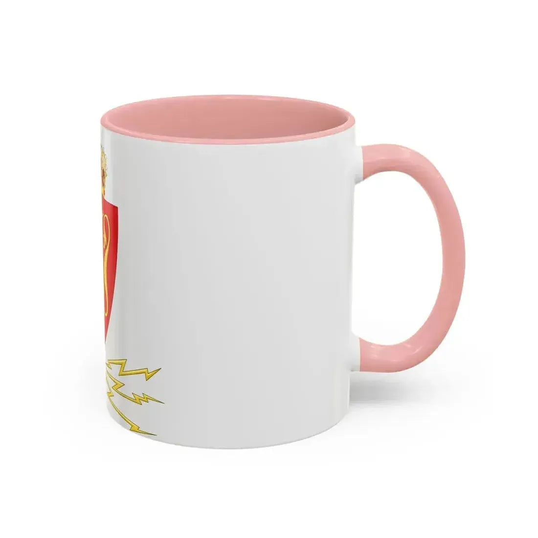 Coat of arms of the Norwegian Telegraph Administration - Accent Coffee Mug - Go Mug Yourself