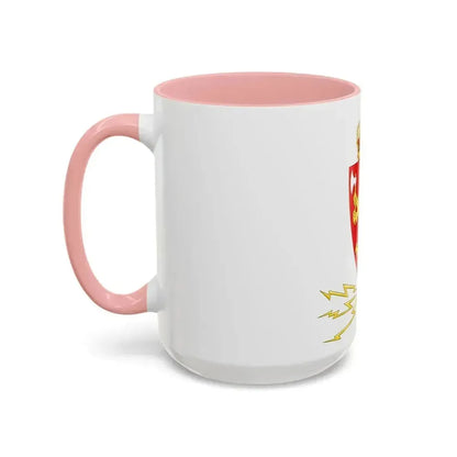 Coat of arms of the Norwegian Telegraph Administration - Accent Coffee Mug - Go Mug Yourself