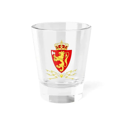Coat of arms of the Norwegian Telegraph Administration - Shot Glass 1.5oz 1.5oz - Go Mug Yourself