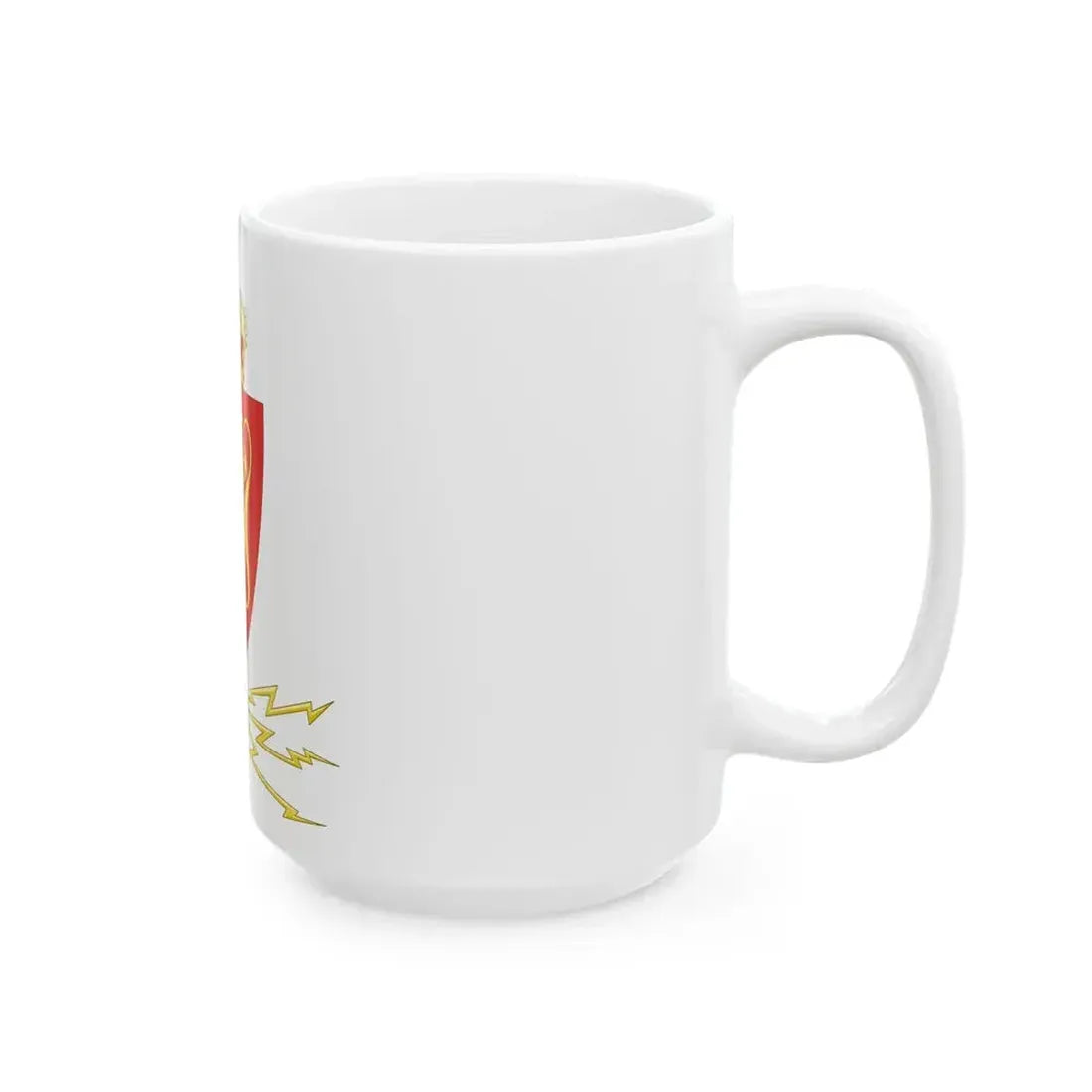 Coat of arms of the Norwegian Telegraph Administration - White Coffee Mug - Go Mug Yourself