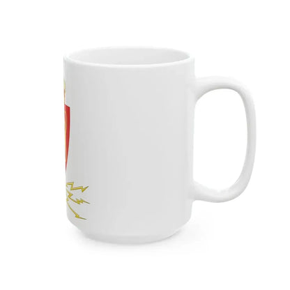 Coat of arms of the Norwegian Telegraph Administration - White Coffee Mug - Go Mug Yourself