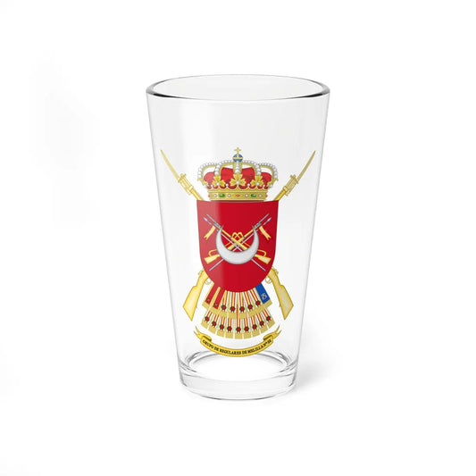Coat of Arms of the of the 52nd Regulares Light Infantry Group (Spain) (Coat of Arms) Pint Glass 16oz 16oz - Go Mug Yourself