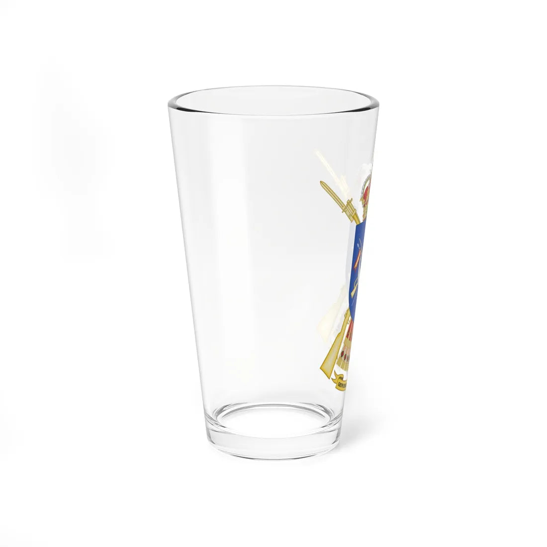 Coat of Arms of the of the 54th Regulares Light Infantry Group (Spain) (Coat of Arms) Pint Glass 16oz - Go Mug Yourself