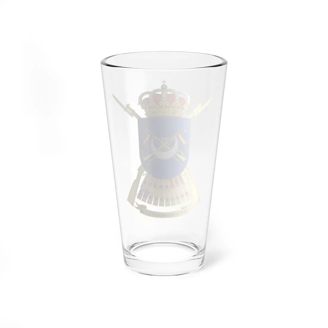 Coat of Arms of the of the 54th Regulares Light Infantry Group (Spain) (Coat of Arms) Pint Glass 16oz - Go Mug Yourself