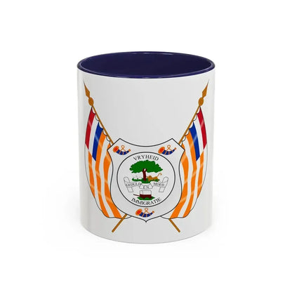 Coat of arms of the Orange Free State - Accent Coffee Mug 11oz Navy - Go Mug Yourself