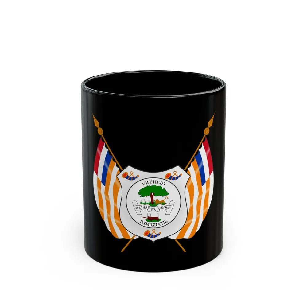 Coat of arms of the Orange Free State - Black Coffee Mug-11oz-Go Mug Yourself