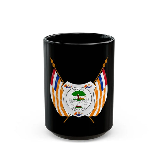 Coat of arms of the Orange Free State - Black Coffee Mug-15oz-Go Mug Yourself