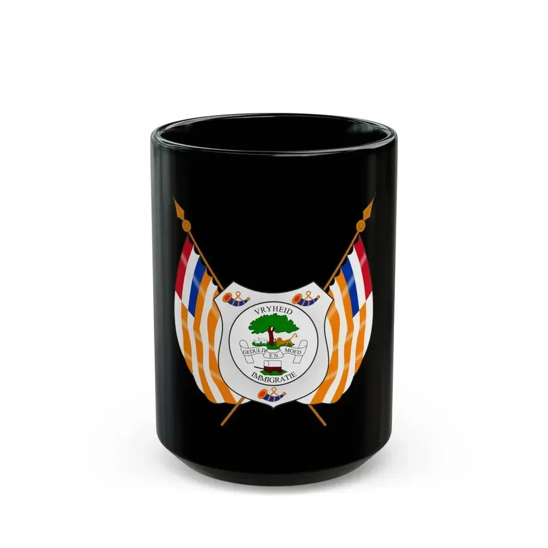 Coat of arms of the Orange Free State - Black Coffee Mug 15oz - Go Mug Yourself