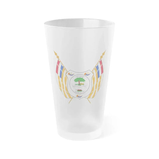 Coat of arms of the Orange Free State - Frosted Pint Glass 16oz 16oz Frosted - Go Mug Yourself