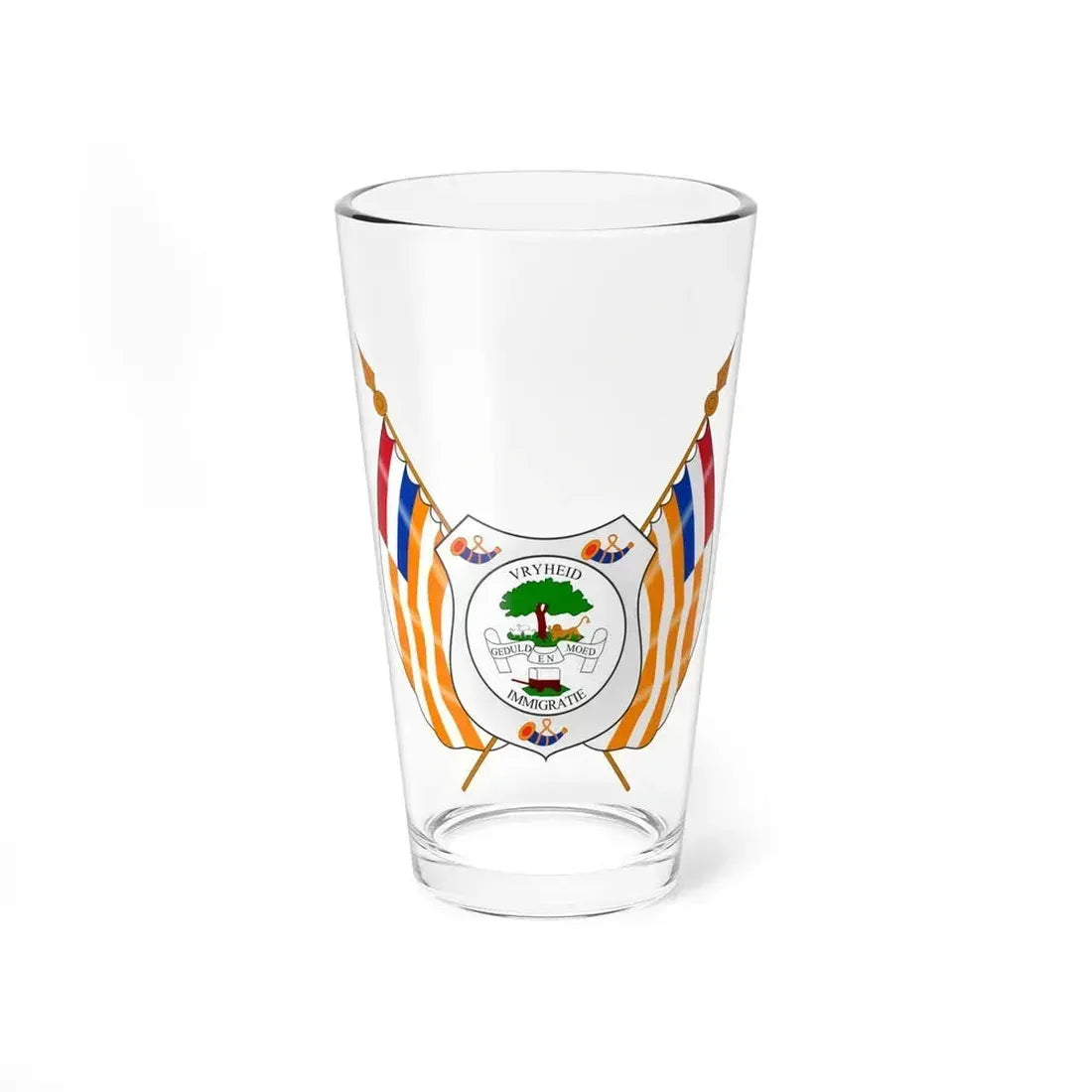 Coat of arms of the Orange Free State - Pint Glass 16oz 16oz - Go Mug Yourself