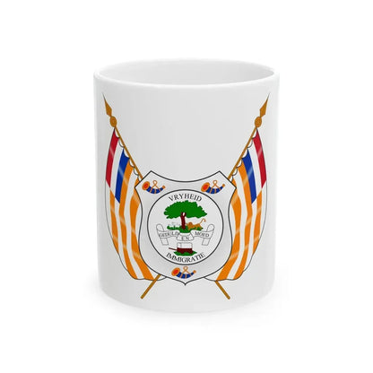 Coat of arms of the Orange Free State - White Coffee Mug 11oz - Go Mug Yourself