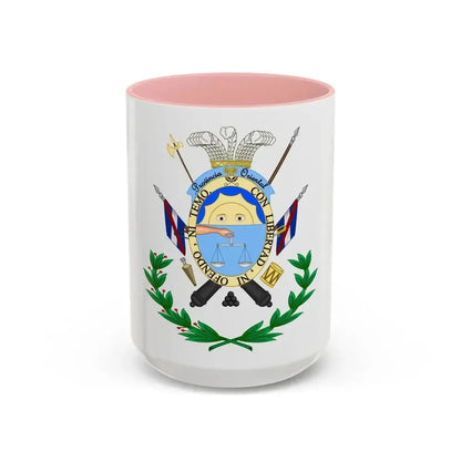 Coat of Arms of the Oriental Province - Accent Coffee Mug 15oz Pink - Go Mug Yourself