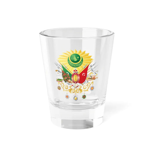 Coat of arms of the Ottoman Empire 1882-1922 (Turkey) (Coat of Arms) Shot Glass 1.5oz 1.5oz - Go Mug Yourself