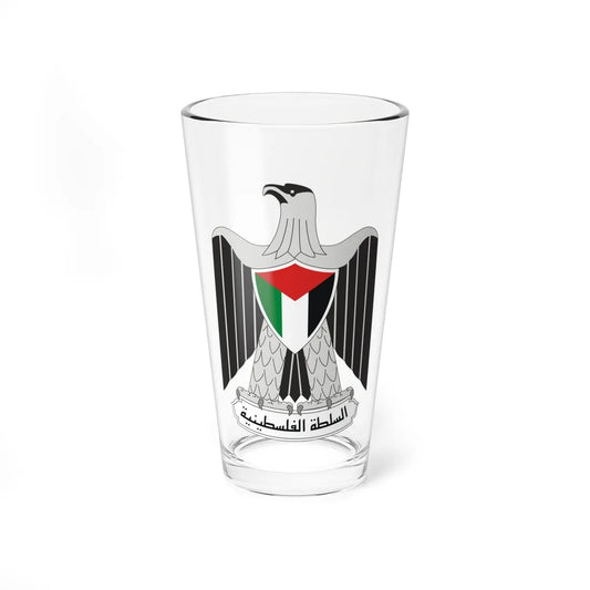 Coat of arms of the Palestinian National Authority (Palestine) (Coat of Arms) Pint Glass 16oz 16oz - Go Mug Yourself