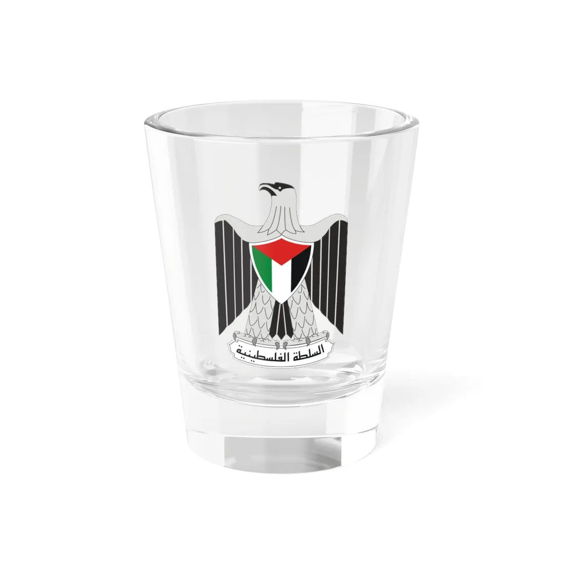 Coat of arms of the Palestinian National Authority (Palestine) (Coat of Arms) Shot Glass 1.5oz 1.5oz - Go Mug Yourself