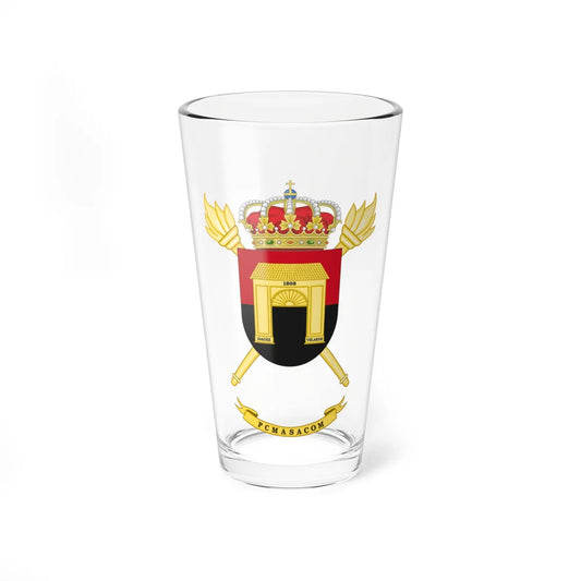 Coat of Arms of the PCMASACOM (Spain) (Coat of Arms) Pint Glass 16oz 16oz - Go Mug Yourself
