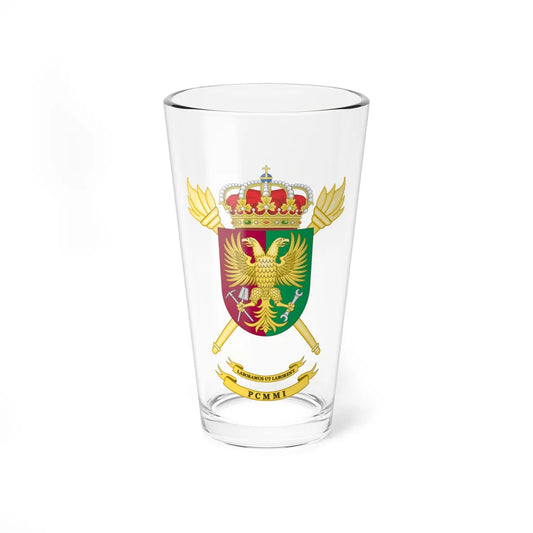 Coat of Arms of the PCMMI (Spain) (Coat of Arms) Pint Glass 16oz 16oz - Go Mug Yourself