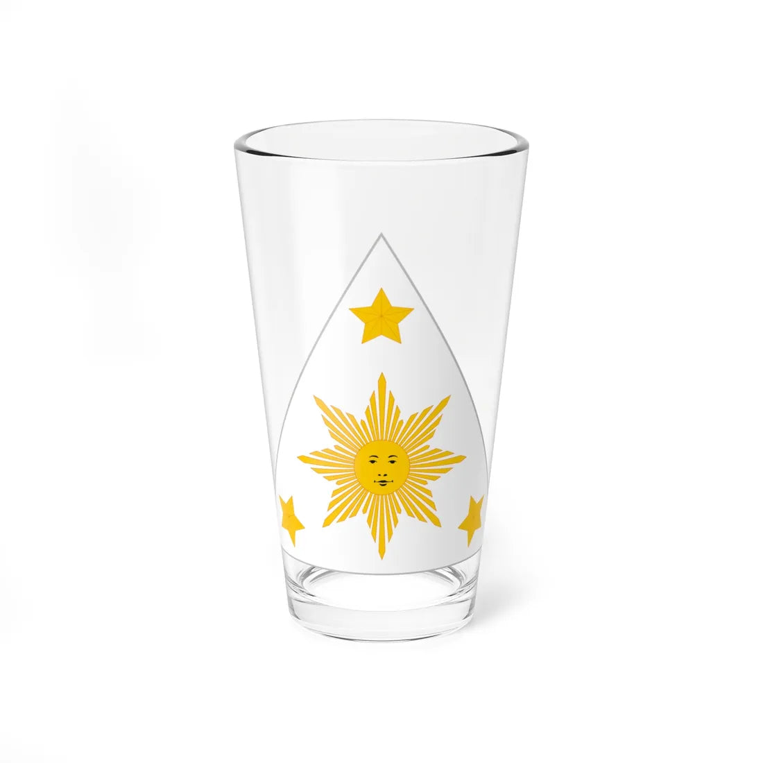 Coat of arms of the Philippines 1898-1901 (Philippines) (Coat of Arms) Pint Glass 16oz 16oz - Go Mug Yourself